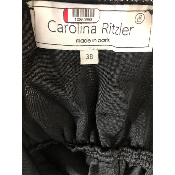 Carolina Ritzler Mae Jumpsuit Shimmer Sleeveless Silver M - Picture 9 of 13